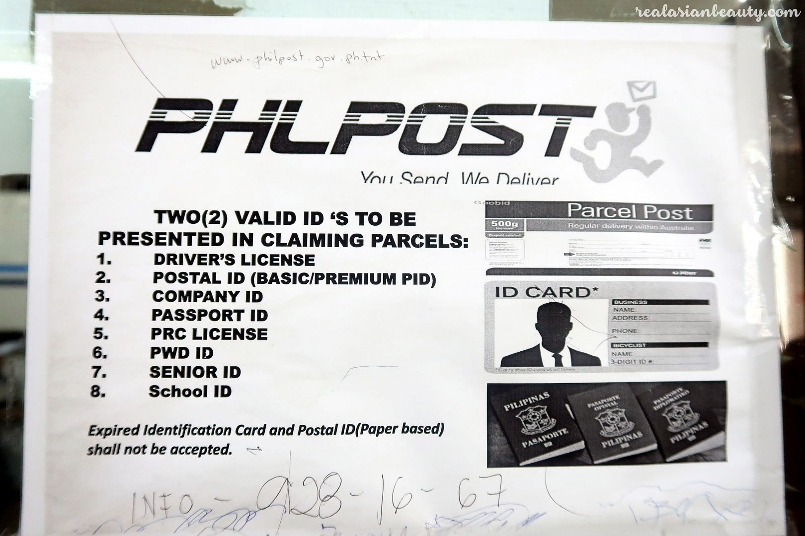 Real Asian Beauty HOW TO CLAIM PACKAGE AT THE POST OFFICE Quezon